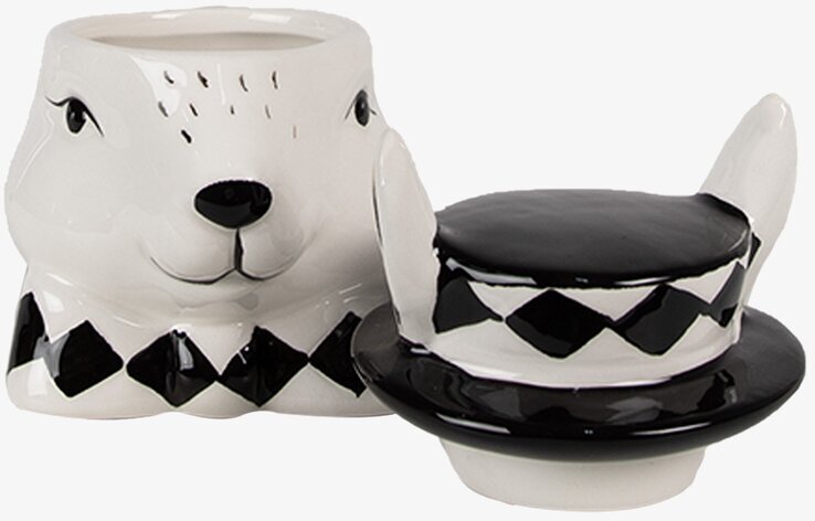 Porslinsburk Keramik Wonderland Clayre & Eef Förvaringsburkar i stengods