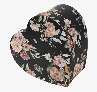 Bild: Charmiga hjärtformade boxar med blommönster