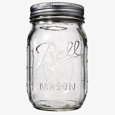Ball Mason Jars - Pint från Ball Mason Jar i genomskinligt glas