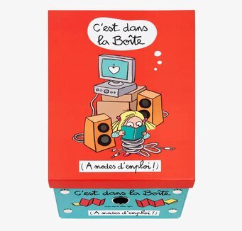 Bild av färgstark plåtlåda med livfull design