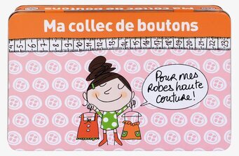 Bild av rektangulär plåtburk med sytema och färgglad design