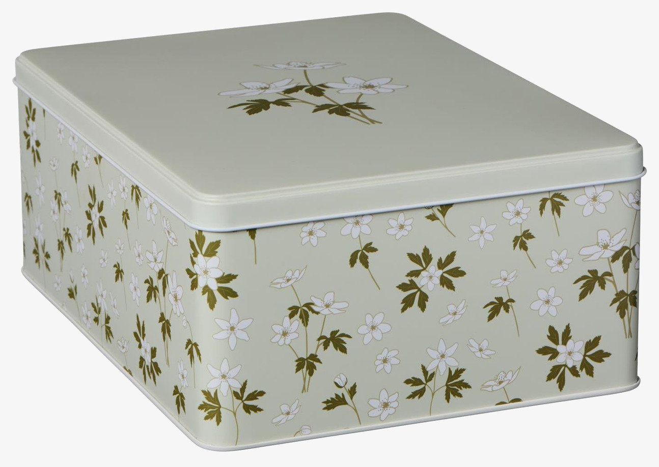 Plåtburk Anemon Offwhite IB Laursen Plåtburkar Metallburkar