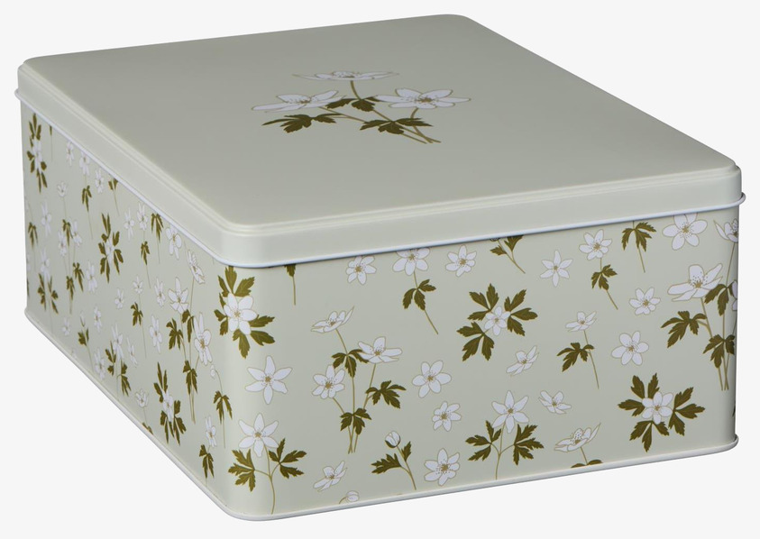 Plåtburk Anemon Offwhite IB Laursen Plåtburkar Metallburkar