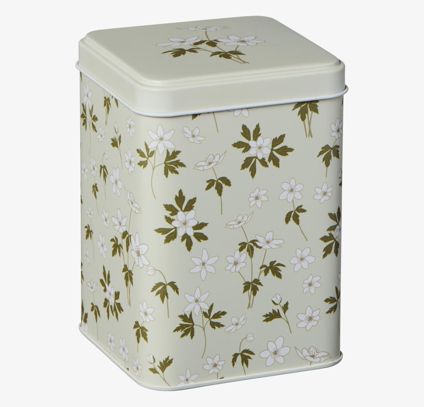 Plåtburk Anemon Offwhite IB Laursen Plåtburkar Metallburkar