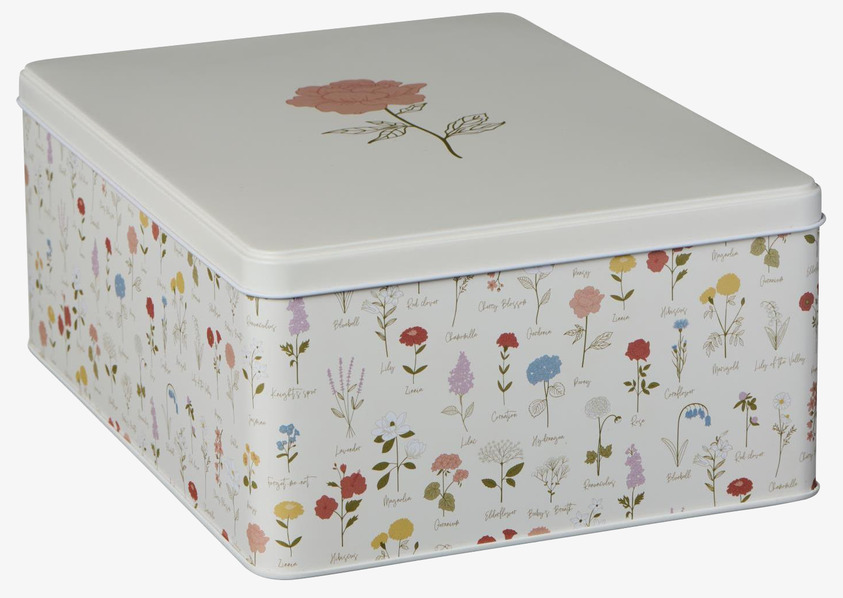 Plåtburk Ma's Garden Offwhite IB Laursen Plåtburkar Metallburkar