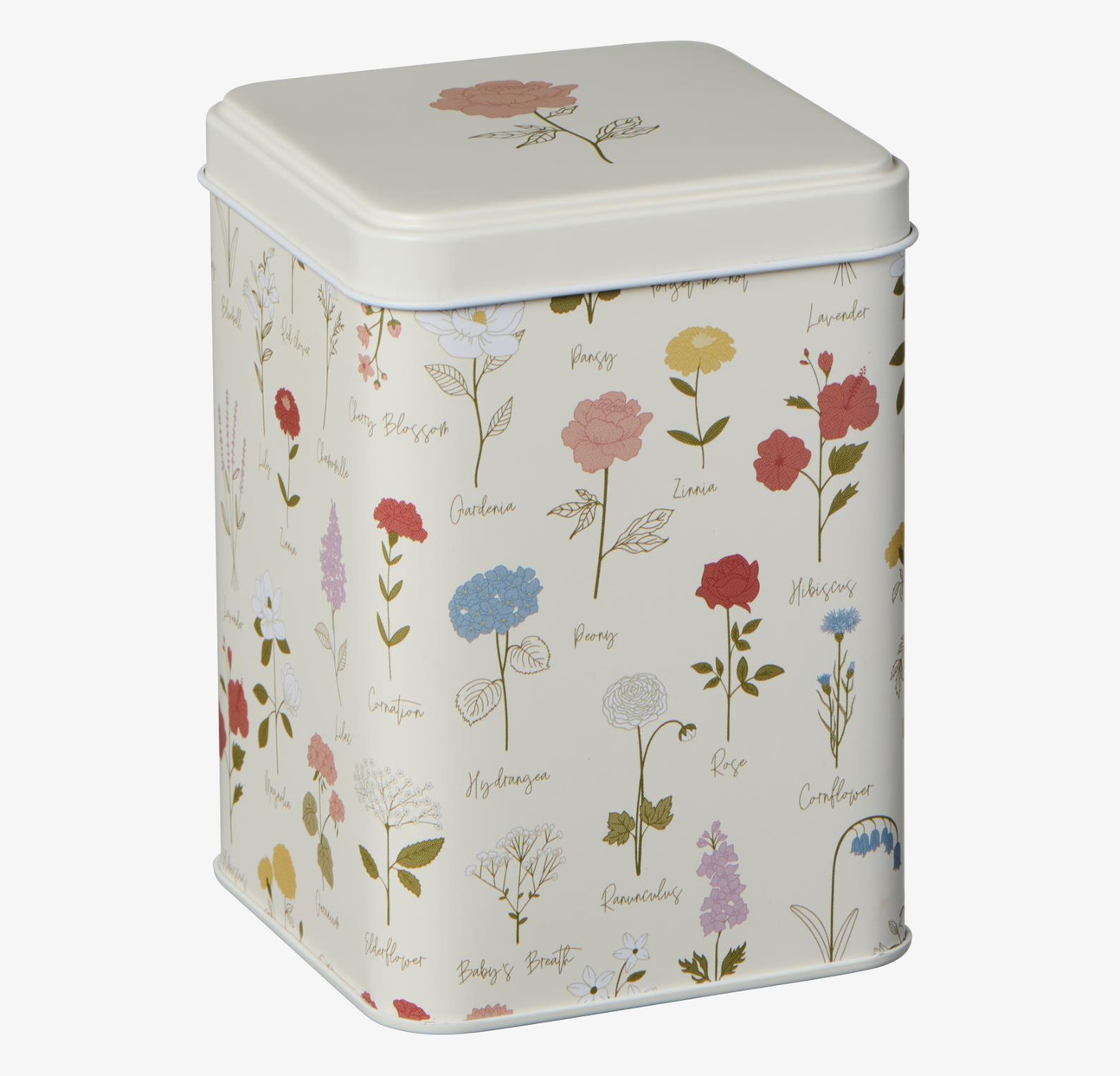 Plåtburk Ma's Garden Offwhite IB Laursen Plåtburkar Metallburkar