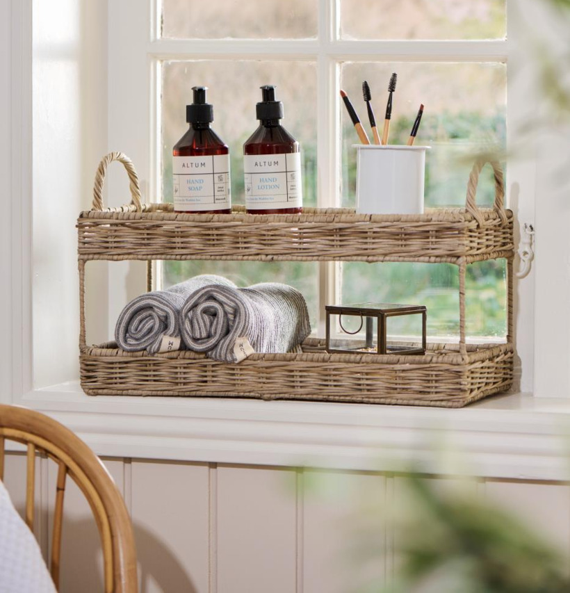 Bricka 2-Etage Rotting IB Laursen Förvaringslådor och korgar Boxar Förvaringsboxar Porslinsboxar Trälådor Smyckesboxar i porslin Förvaringsbrickor