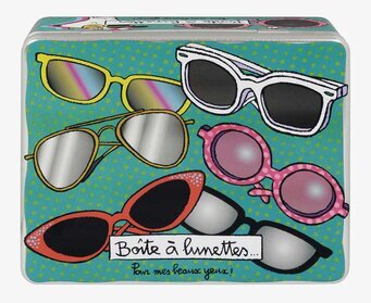 Plåtburk Glasögon Grön från Derriére la porte med glasögon