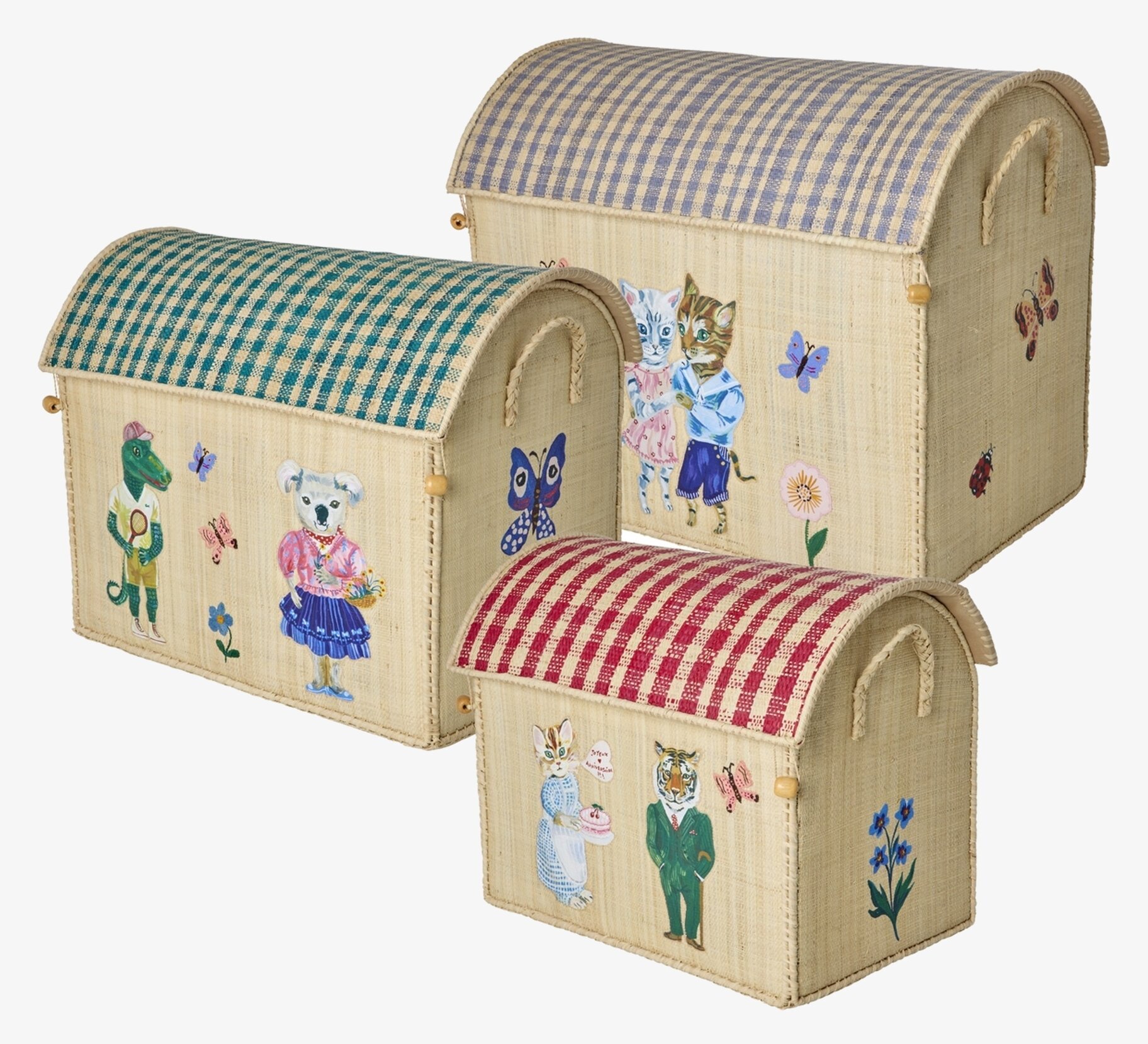 Förvaringshus Nathalie Lété Theme Rice Förvaringslådor och korgar Boxar Förvaringsboxar Porslinsboxar Trälådor Smyckesboxar i porslin Förvaringsbrickor