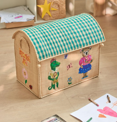 Bild av charmig och lekfull förvaringslåda för barnrum