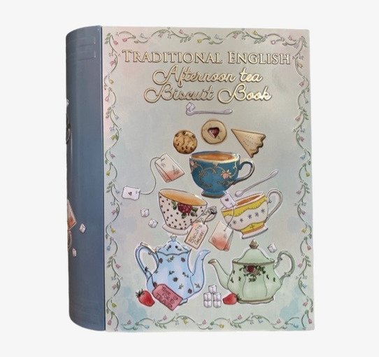 Bokburk - Afternoon Tea Bromma Kortförlag Plåtburkar Metallburkar