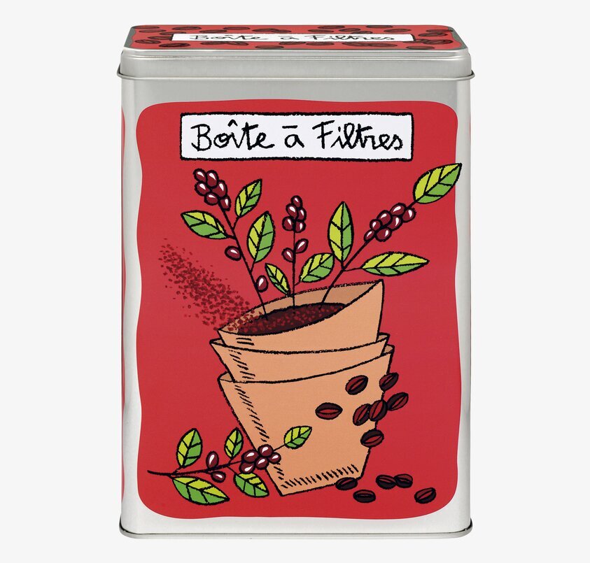 Plåtburk Melittafilter Cerise från Derriére la porte