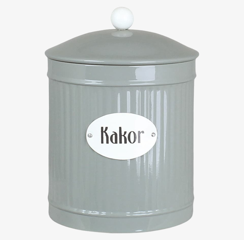 Plåtburk Hugo Kakor Grön Strömshaga Plåtburkar Metallburkar