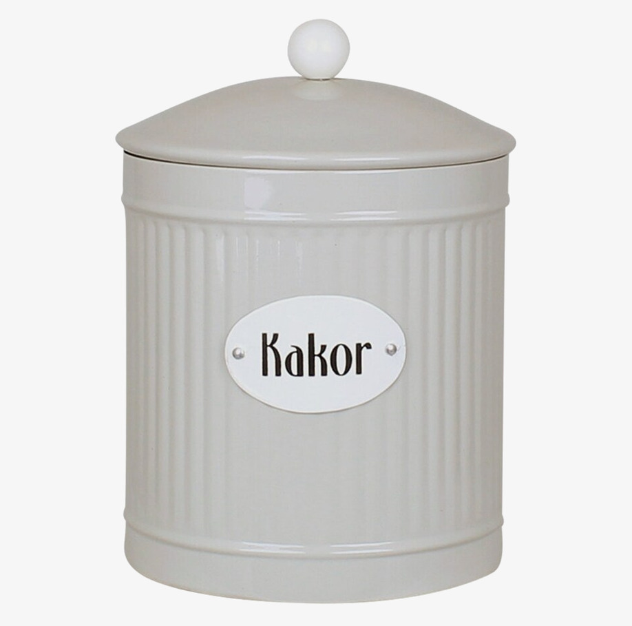 Plåtburk Hugo Kakor Beige Strömshaga Plåtburkar Metallburkar