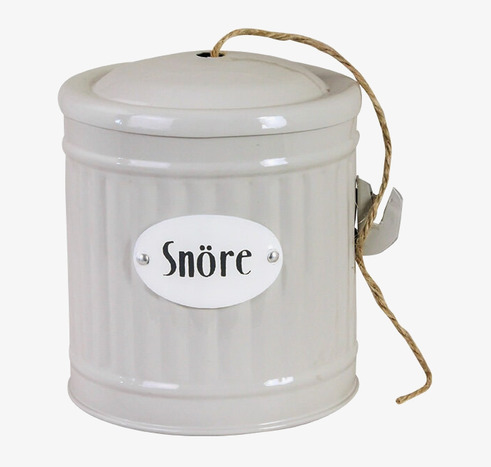 Plåtburk Hugo Snöre Beige Strömshaga Plåtburkar Metallburkar Övrig prydnad/dekoration för inredning innemiljö