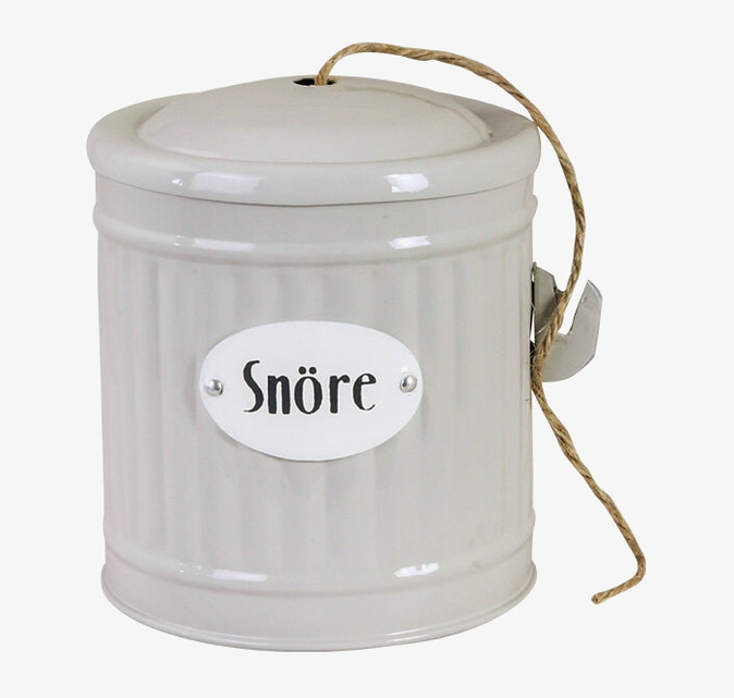 Plåtburk Hugo Snöre Beige Strömshaga Plåtburkar Metallburkar Övrig prydnad/dekoration för inredning innemiljö