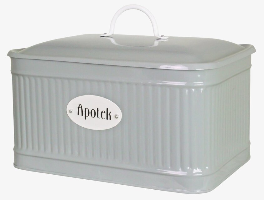 Plåtburk Hugo Apotek Grön Strömshaga Medicinskåp Plåtburkar Metallburkar