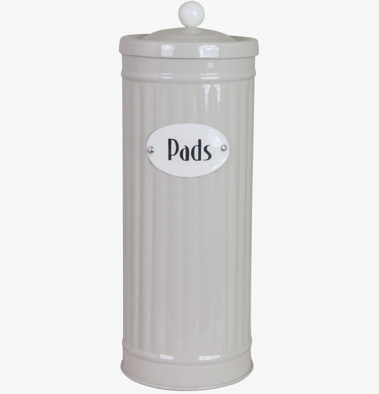 Bild av elegant beige plåtburk för stil och funktion