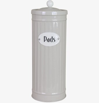 Bild av elegant beige plåtburk för stil och funktion