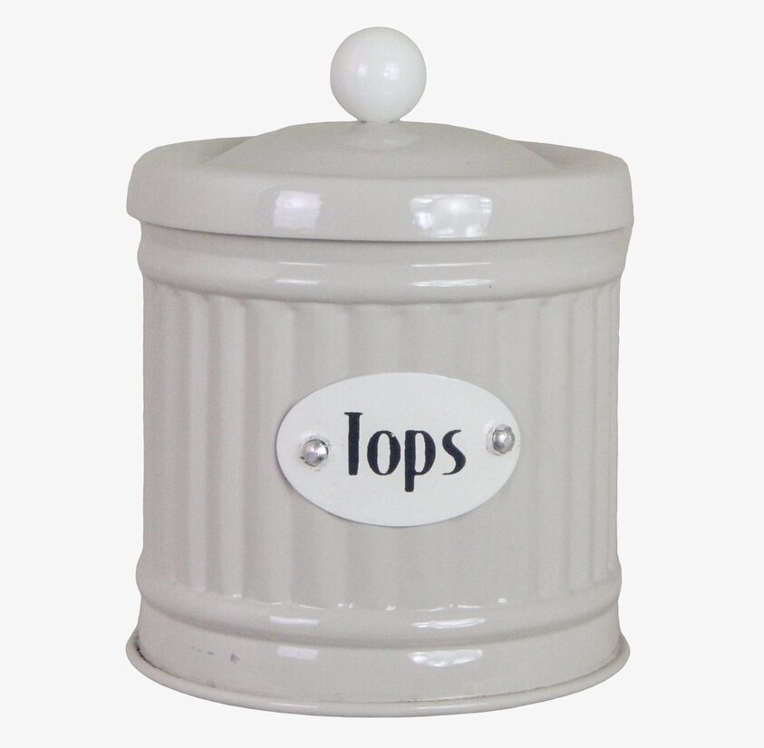 Plåtburk Hugo Tops Beige Strömshaga Plåtburkar Metallburkar