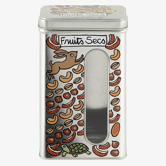 Plåtburk Torkad Frukt Derriére la porte Plåtburkar Metallburkar