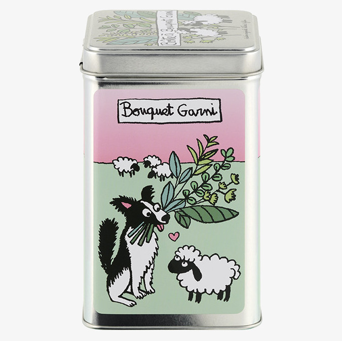 Plåtburk Kryddor Derriére la porte Plåtburkar Metallburkar