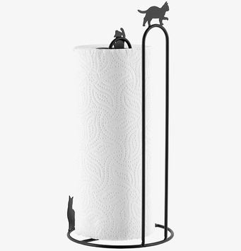 Bild av elegant och praktisk pappershållare med katt