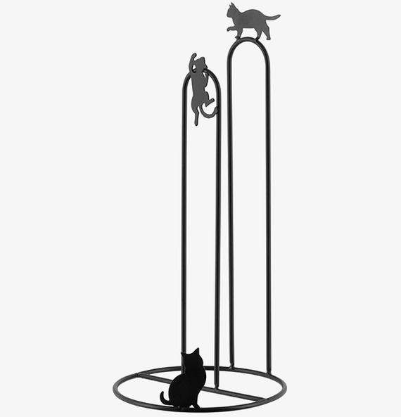 Pappershållare Katt Derriére la porte för hushållspapper