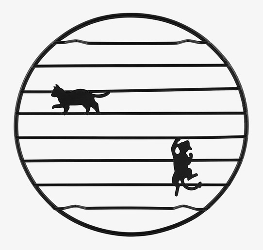 Grytunderlägg Katt Derriére la porte Karottunderlägg