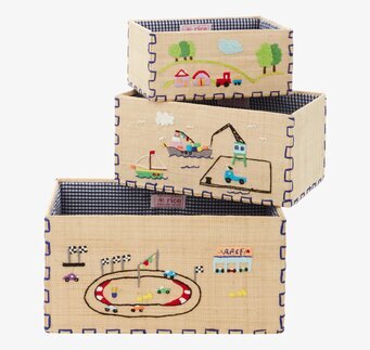 Bild av charmiga och lekfulla förvaringskorgar för barn