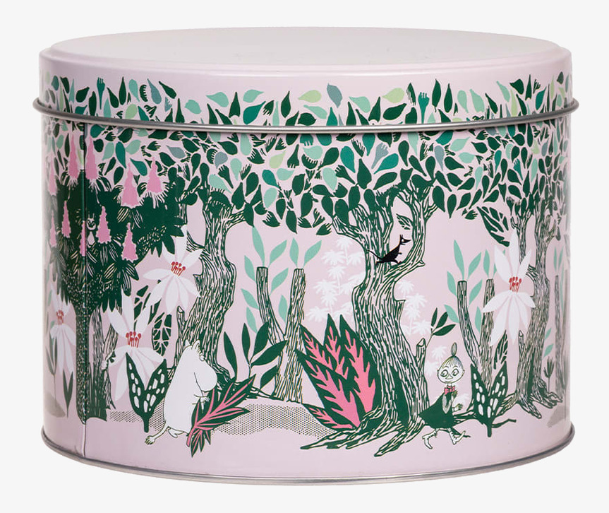 Plåtburk Vårkastanj Moomin by Martinex Plåtburkar Metallburkar