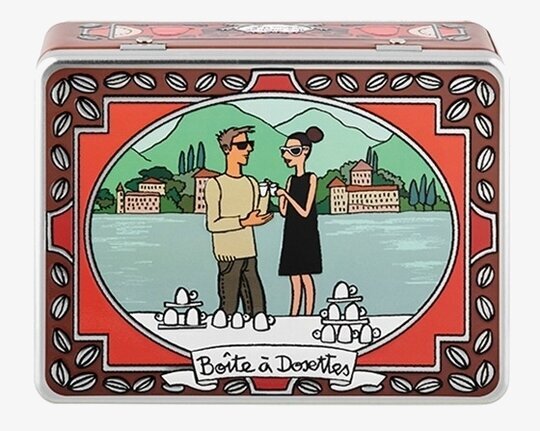 Plåtburk Kaffedosetter Derriére la porte Plåtburkar Metallburkar