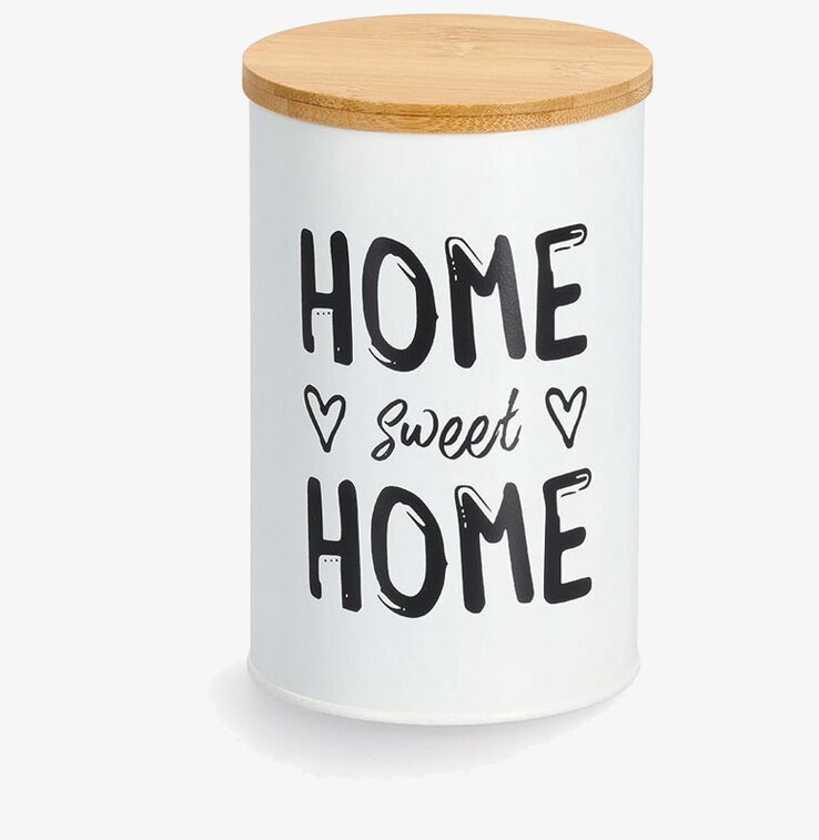 Plåtburk - Home Sweet Zeller Plåtburkar Metallburkar