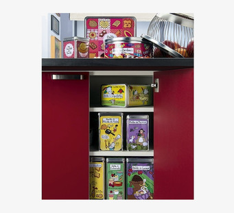 Plåtburk Örter Lila från Derriére la porte i köksmiljö