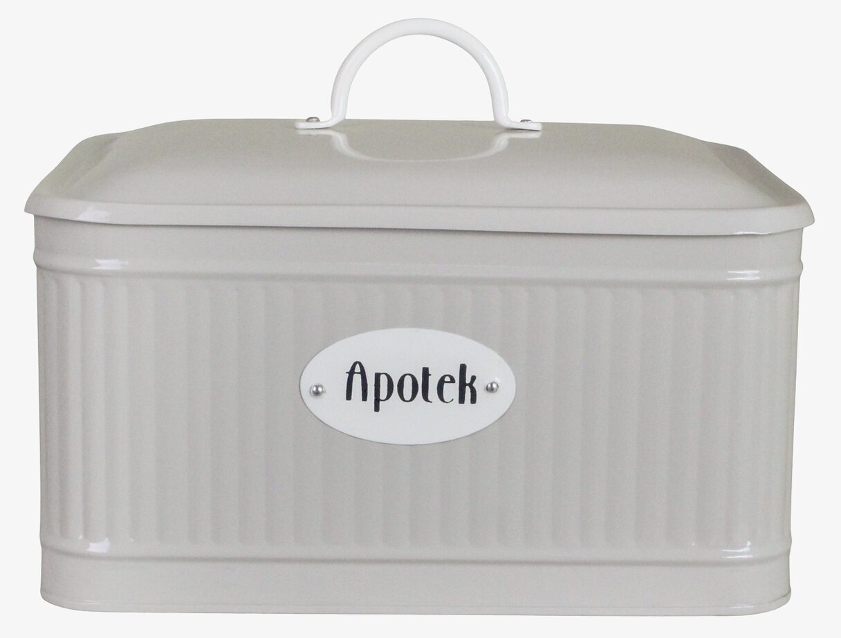 Plåtburk Hugo Apotek Beige Strömshaga Plåtburkar Metallburkar
