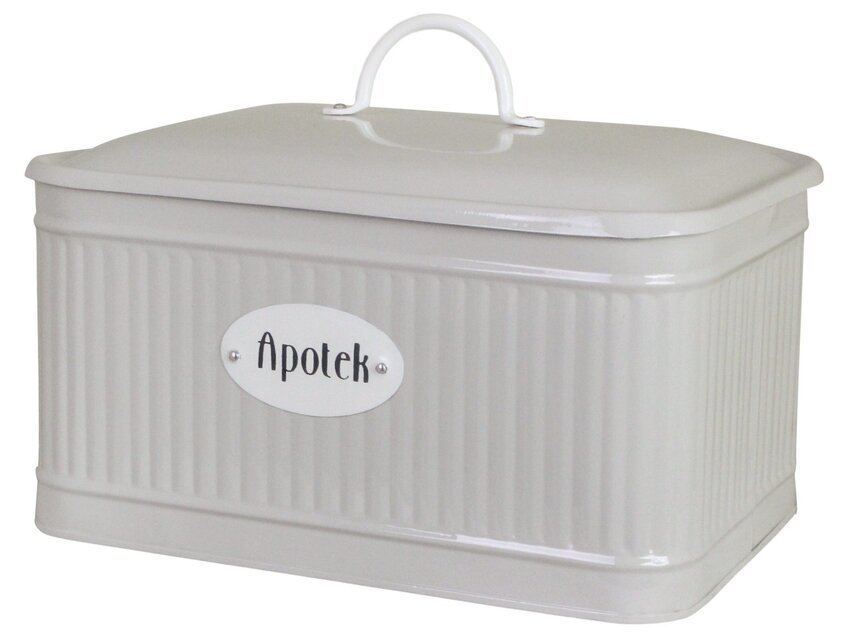 Plåtburk Hugo Apotek Beige Strömshaga Plåtburkar Metallburkar