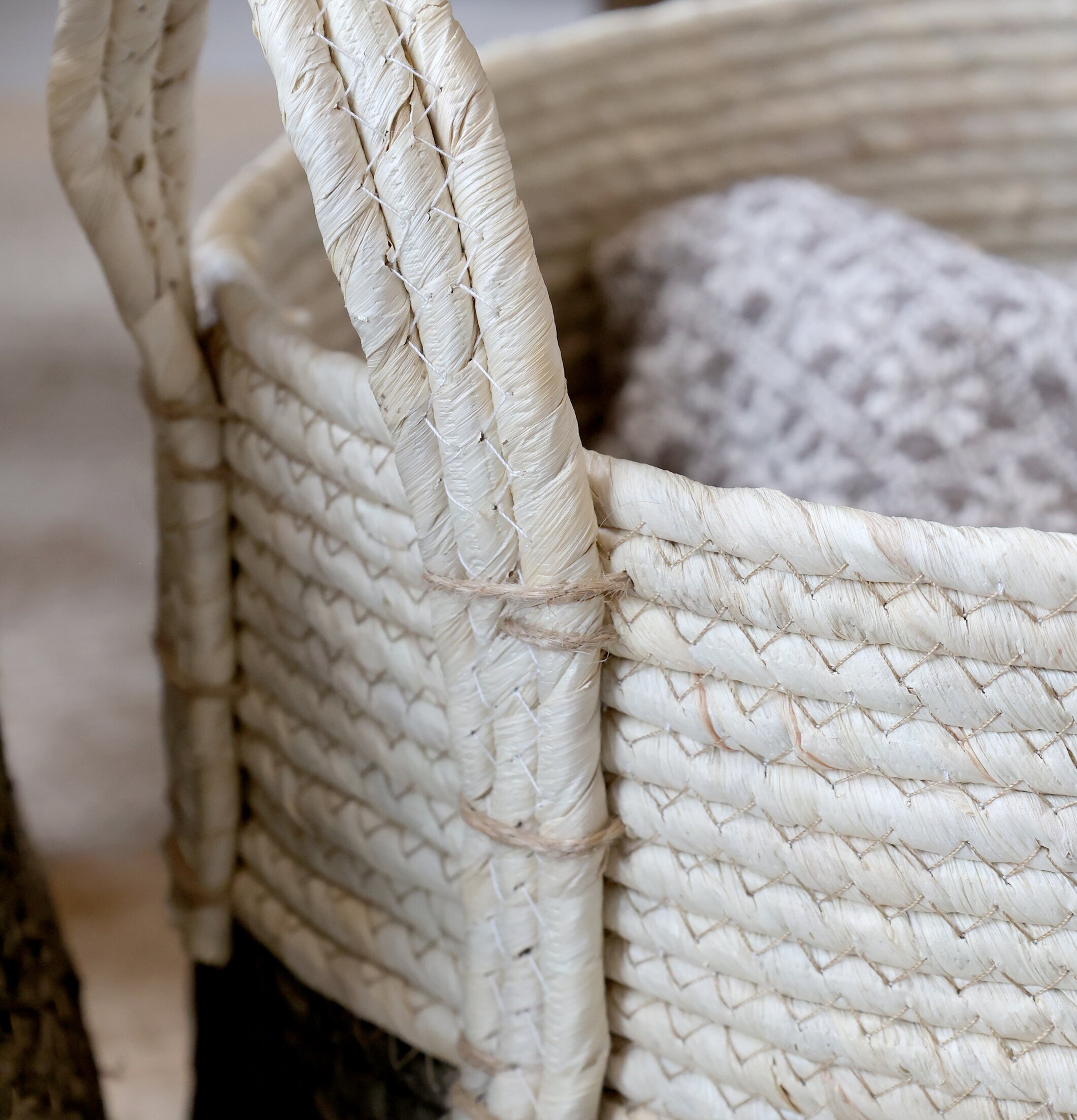 Förvaringskorg Mocca/Creme Chic Antique