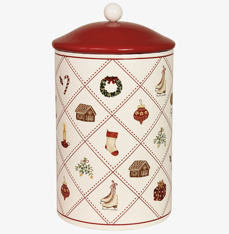 Plåtburk Juletid Liten Strömshaga Plåtburkar Metallburkar