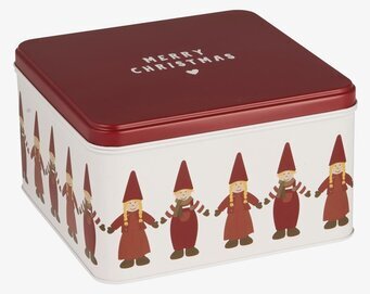 Plåtburk Tomtenissar IB Laursen Plåtburkar Metallburkar