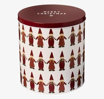 Plåtburk Rund Tomtenissar IB Laursen Plåtburkar Metallburkar