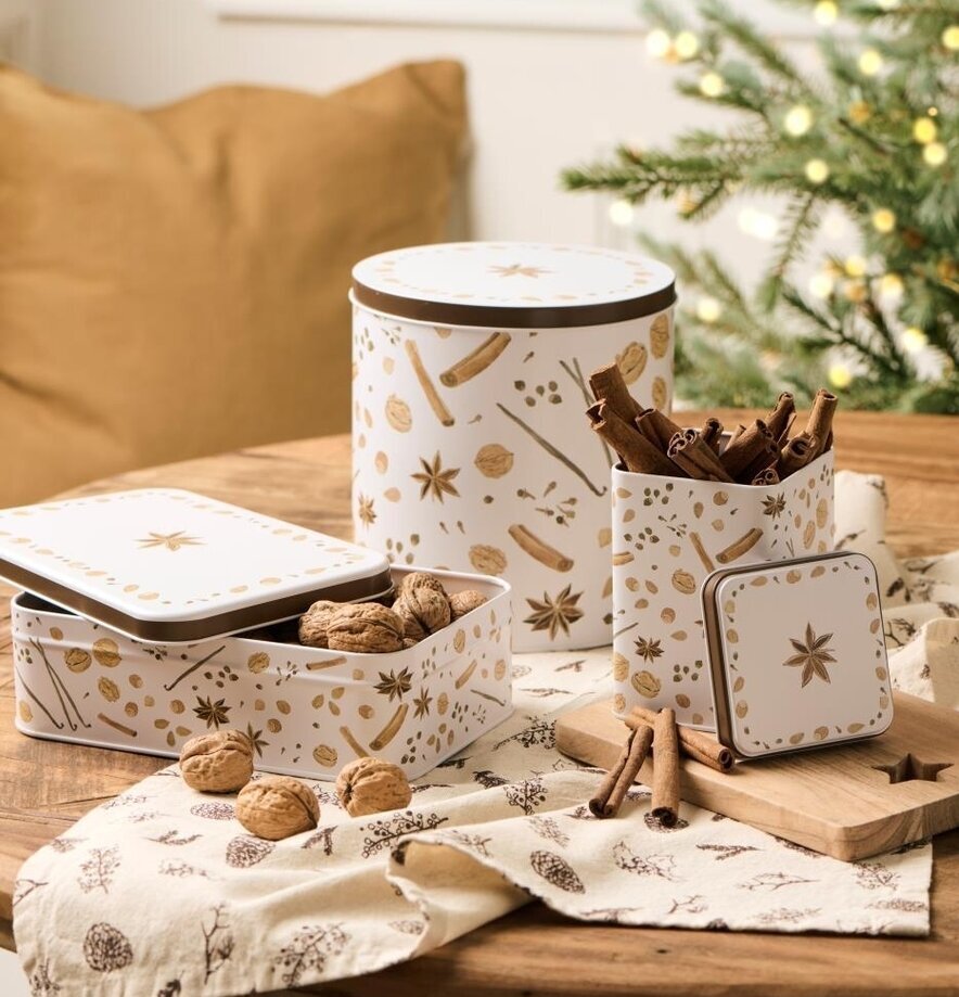 Plåtburk Winter Spice Rund IB Laursen Plåtburkar Metallburkar