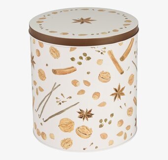 Plåtburk Rund Winter Spice IB Laursen Plåtburkar Metallburkar