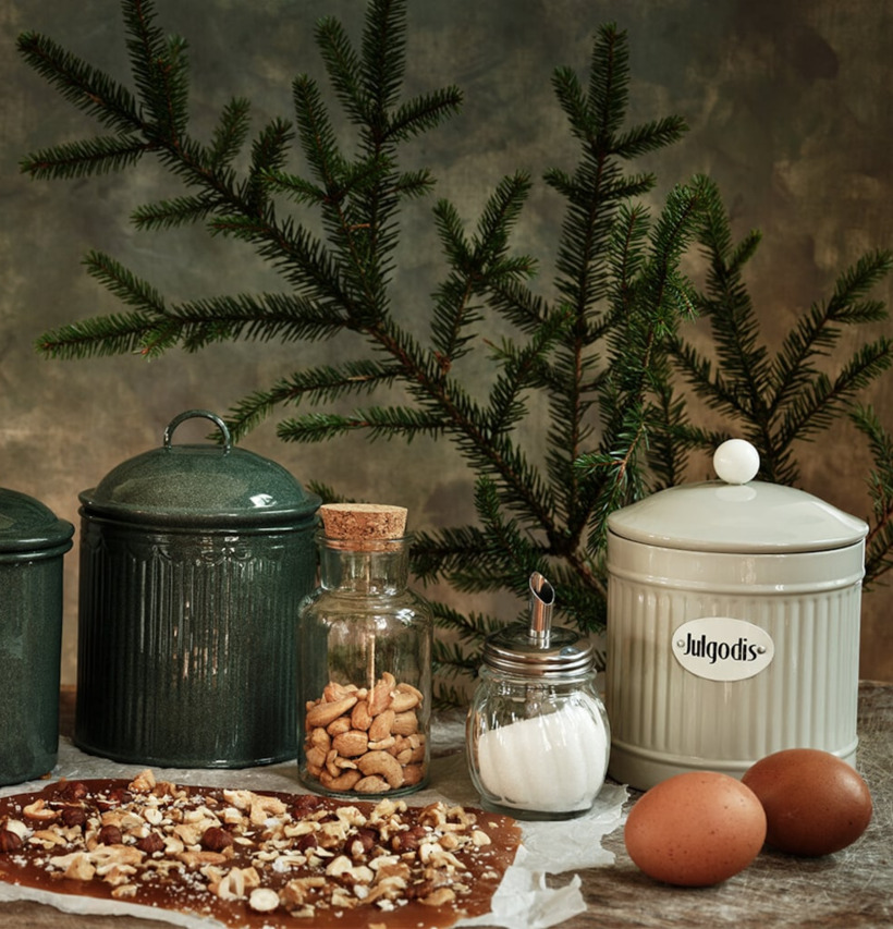 Plåtburk Hugo Julgodis Beige Strömshaga Plåtburkar Metallburkar