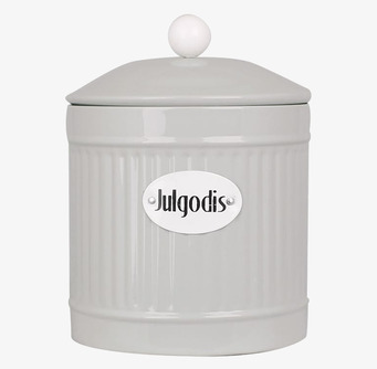 Plåtburk Hugo Julgodis Beige Strömshaga Plåtburkar Metallburkar