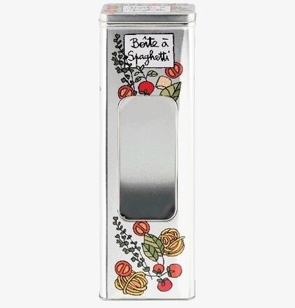 Plåtburk Spagetti Derriére la porte Plåtburkar Metallburkar