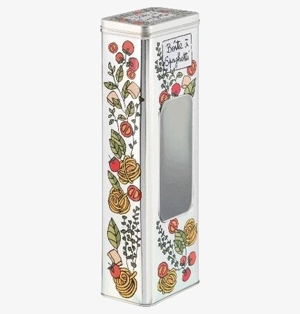 Plåtburk Spagetti Derriére la porte Plåtburkar Metallburkar