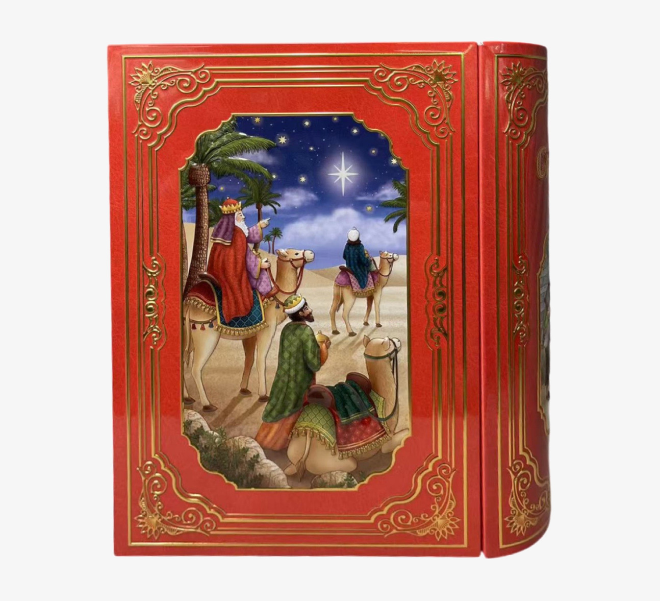 Plåtburk/Bokburk - Christmas Star Bromma Kortförlag Plåtburkar Metallburkar