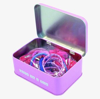 Plåtburk Håraccessoarer från Apples to Pears i lila färg