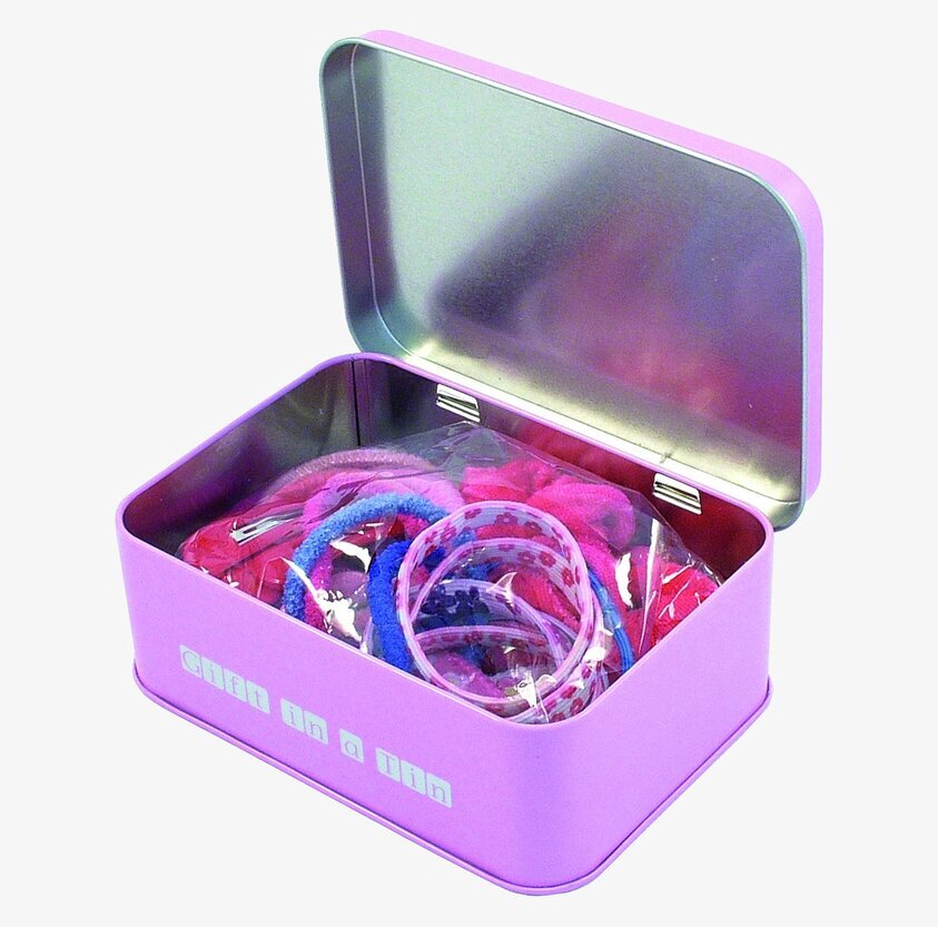Plåtburk Håraccessoarer från Apples to Pears i lila färg