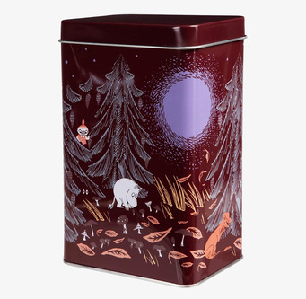 Plåtburk Kaffe Mumin Urskog Röd Moomin by Martinex Plåtburkar Metallburkar